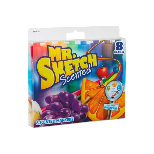 Sanford Mr. Sketch Scented Watercolor Marker - Chisel Tip - 8 Colors - 8 Pack 1905070 - main